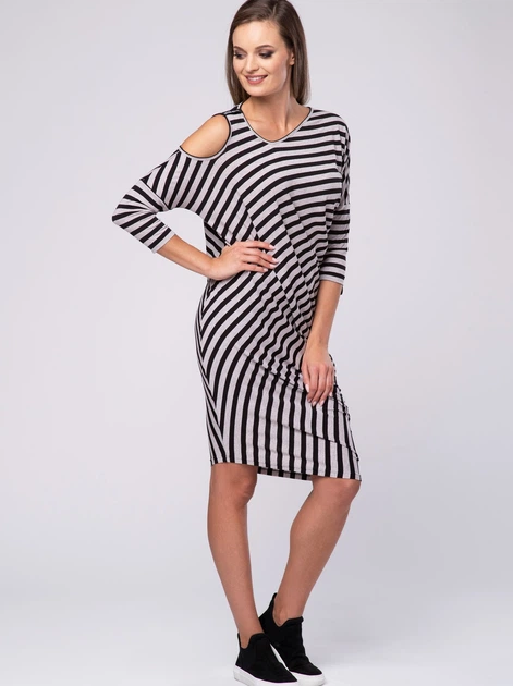 Sukienka tunika damska Look Made With Love 612 M-L Granatowy/Biały (5903999305178) - obraz 3