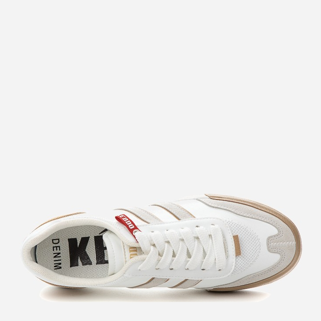 Sneakersy męskie Keddo Denim 847782/01-01E 43 28.5 cm Biały/Beżowy (4255679927240) - obraz 4