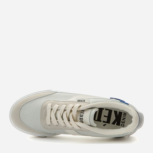 Sneakersy męskie materiałowe Keddo Denim 847879/01-03E 45 29.5 cm Szare (4255679927875) - obraz 3