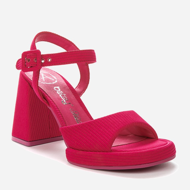 Eleganckie sandały damskie na obcasie BETSY 947023/01-03E 40 26.1 cm Różowe (4255679932497) - obraz 2