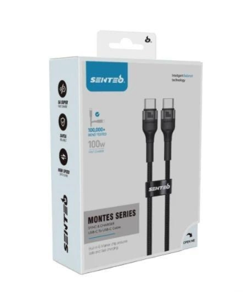 Кабель SENTEO Montes series ST-01 100W Type-C to Type-C 1m - зображення 2
