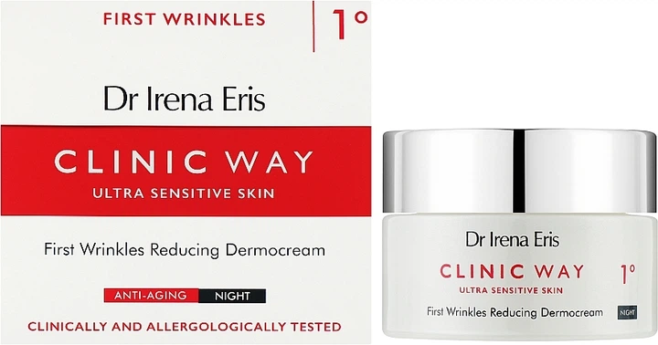 Krem do twarzy Dr. Irena Eris Clinic Way Redukujący pierwsze zmarszczki na noc 30+ 50 ml (5900717574410) - obraz 2