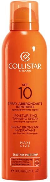 Spray do opalania Collistar Moisturizing Tanning Spray SPF 10 nawilżający 200 ml (8015150260701) - obraz 1