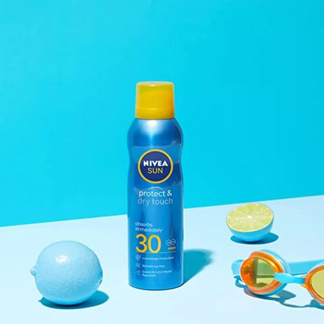 Сонцезахисний спрей Nivea Sun Protect Dry Touch освіжаючий SPF 30 200 мл (4005900695864) - зображення 2