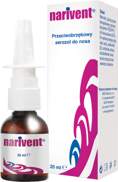 Spray do nosa DMG Narivent 20 ml (8034125181117) - obraz 1