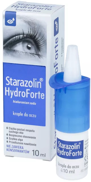 Krople do oczu Polpharma Starazolin Hydro Forte 10 ml (5903060617346) - obraz 1