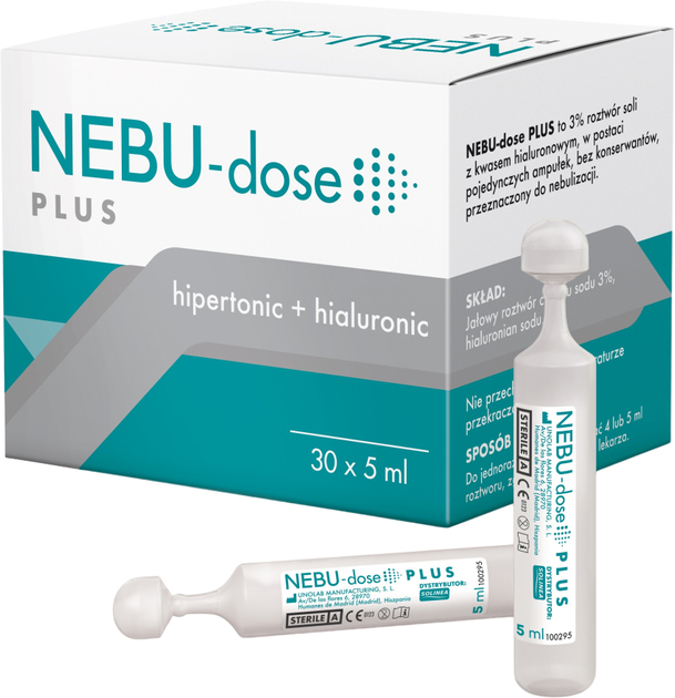 Розчин для інгаляцій Solinea Nebu-dose Plus 30 шт х 5 мл (5902768521764) - зображення 1