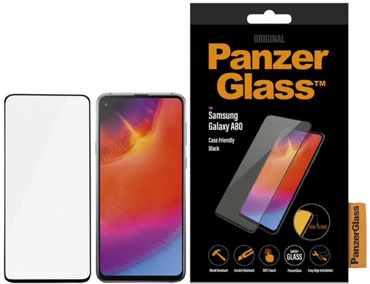 Захисне скло Panzer Glass Edge-to-Edge для Samsung Galaxy A80/A90 Black (5711724071928) - зображення 1