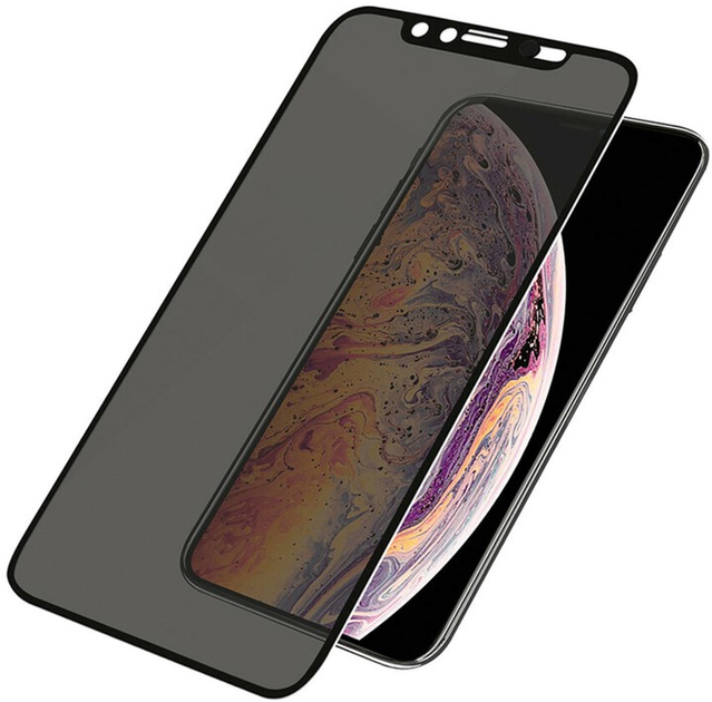 Захисне скло Panzer Glass Edge-to-Edge Privacy Cam Slider для Apple iPhone Xs Max Black (5711724126581) - зображення 1