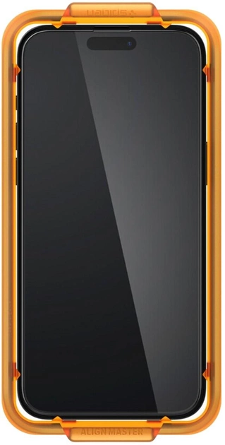 Szkło hartowane Spigen Glas.tR AlignMaster do Apple iPhone 15 2 szt Black (8809896752275) - obraz 1