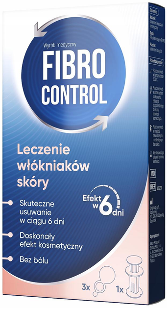 Набор для удаления фибромы кожи Natur Produkt Pharma FibroControl Пластыри 3 шт + Аппликатор (5706448002006) - изображение 1