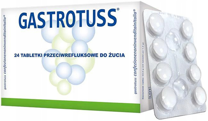 Таблетки від рефлюксу Vitamed Gastrotuss 24 шт (8034125182053) - зображення 1