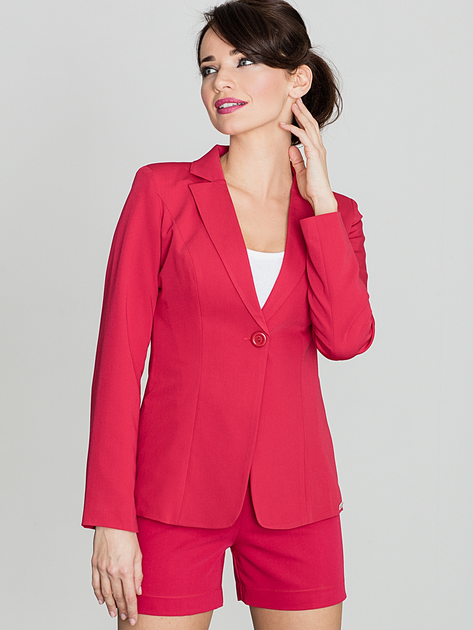 Піджак жіночий Lenitif K201 XL Червоний (5902194311823) - зображення 1
