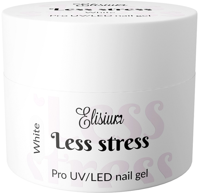 Żel budujący Elisium Less Stress Builder Gel White 40 ml (5902539718447) - obraz 1