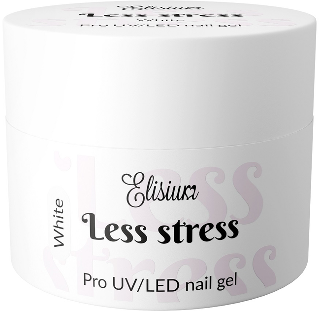 Żel budujący Elisium Less Stress Builder Gel White 40 ml (5902539718447) - obraz 1