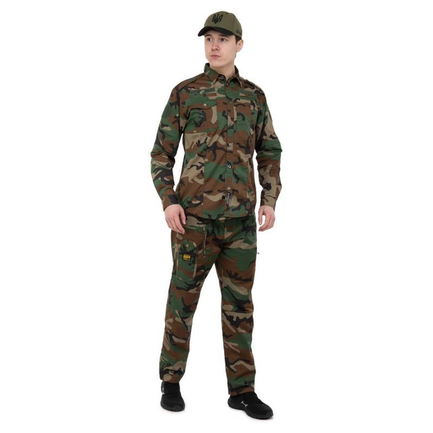 Костюм тактический (рубашка и брюки) Military Rangers ZK-SU1127 2XL Камуфляж Woodland - изображение 2