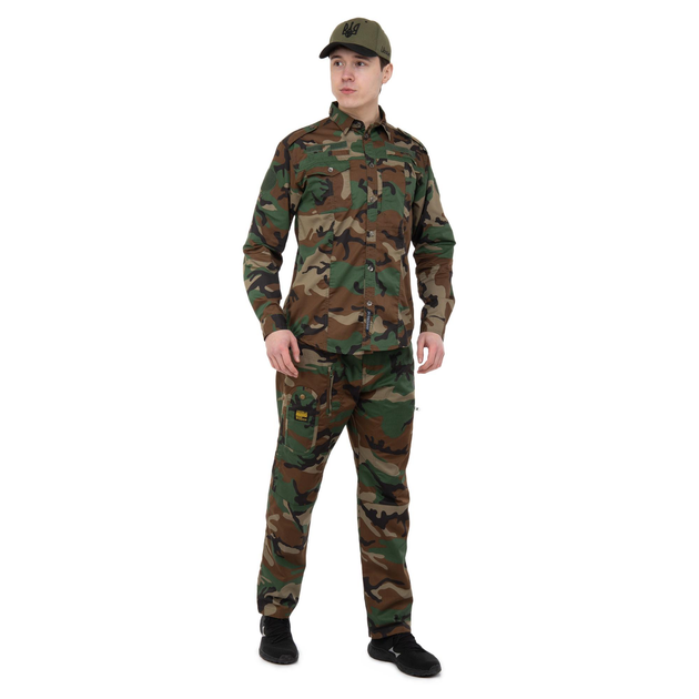Костюм тактический (рубашка и брюки) Military Rangers ZK-SU1127 4XL Камуфляж Woodland - изображение 1