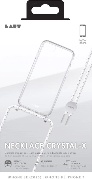 Панель Laut Crystal-X Necklace для Apple IPhone 6/6S/7/8/SE2020 Utra Clear (4895206917292) - зображення 2