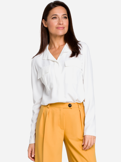 Туніка-сорочка жіноча Stylove S144 XL Екрю (5903068436673) - зображення 2