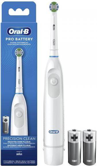 Електрична зубна щітка Oral-b Braun Battery Precision Clean White - зображення 1