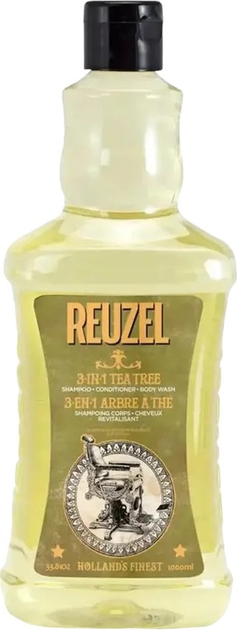 Szampon Reuzel Tea Tree 3 w 1 odżywka i żel pod prysznic dla mężczyzn 1000 ml (852968008983) - obraz 1