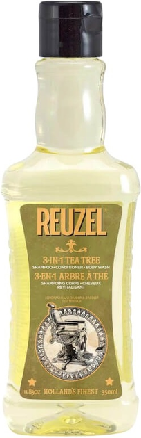 Szampon Reuzel Tea Tree 3 w 1 odżywka i żel pod prysznic dla mężczyzn 350 ml (852968008976) - obraz 1