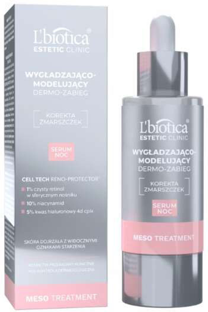 Serum do twarzy na noc L'biotica Estetic Clinic Meso Treatment Smoothing and Remodeling Dermo 30 ml (5900116090801) - obraz 1