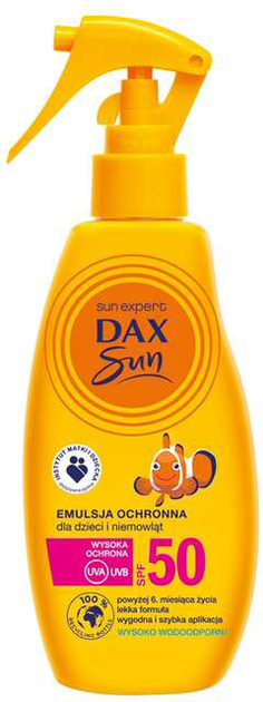 Emulsja przeciwsłoneczna Dax Sun For Children SPF 50 200 ml (5900525082527) - obraz 1