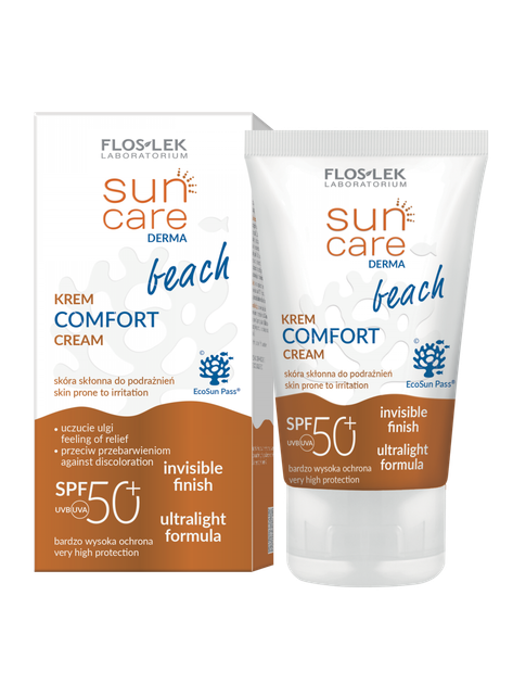 Krem przeciwsłoneczny Floslek Sun Care Derma Beach SPF 50+ 50 ml (5905043022499) - obraz 1