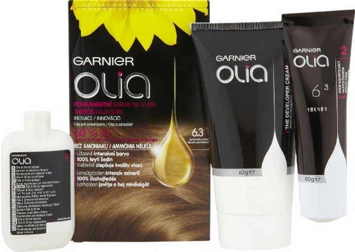 Крем-фарба для волосся Garnier Olia 6.3 Gold light brown 112 мл (3600541298736) - зображення 2
