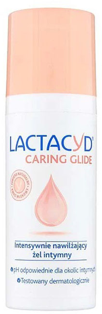 Żel intymny Lactacyd Caring Glide 50 ml (5391520949456) - obraz 1
