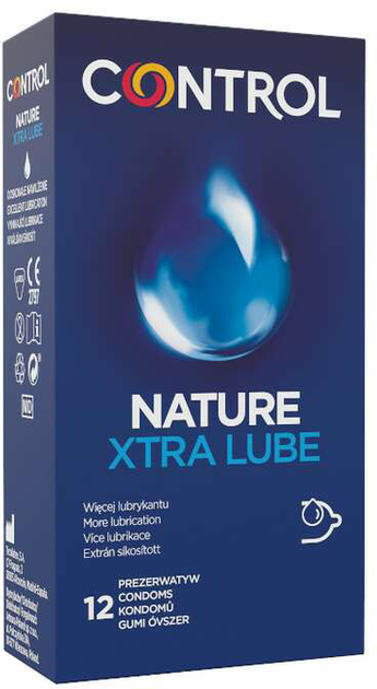 Презервативи Control Nature Xtra Lube 12 шт (8411134144812) - зображення 1
