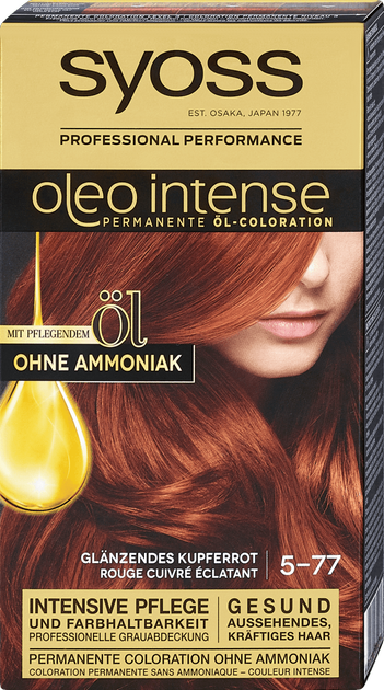 Крем-фарба для волосся Syoss Oleo Intense Permanent Hair 5-77 Glossy Bronze 115 мл (4015100311037) - зображення 1