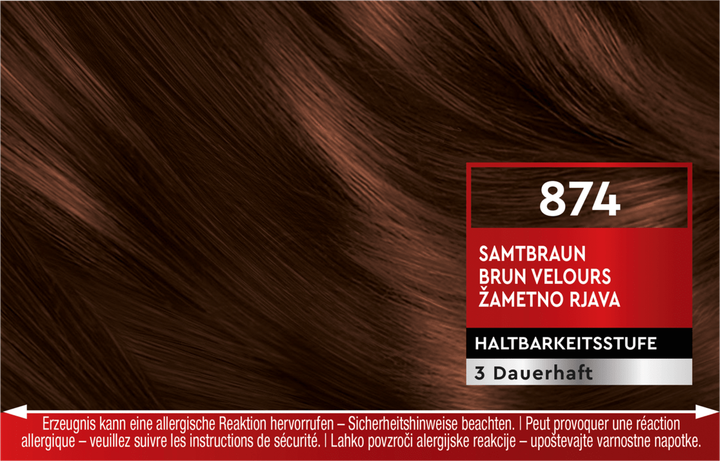 Krem farba do włosów Schwarzkopf Brillance Samtbraun 874 150 g (4015100441475) - obraz 2