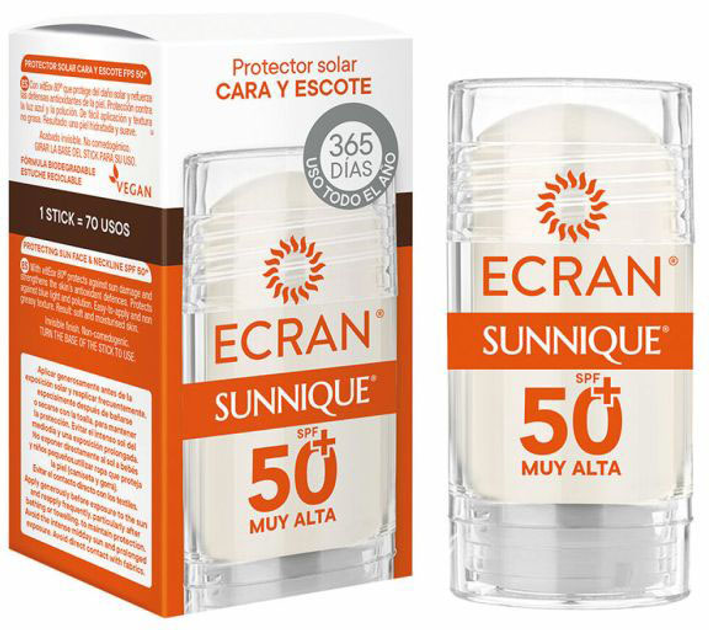 Сонцезахисний стік для обличчя Ecran Sunnique SPF 50+ 30 г (8411135006911) - зображення 1