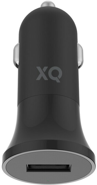 Автомобільний зарядний пристрій Xqisit Car Charger 2.4 A Single USB-A Black (4029948222356) - зображення 1