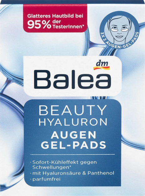 Płatki pod oczy Balea Beauty Hyaluron Gel Flakes 6 szt (4058172680960) - obraz 1