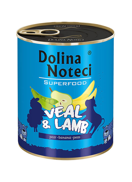 Влажный беззерновой корм Dolina Noteci Superfood для собак с телятиной ...