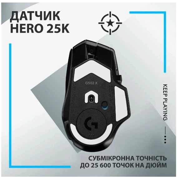 Мышь G502 X LIGHTSPEED Black (910-006180) Logitech 000335851 - Фото 5 Мышь G502 X LIGHTSPEED Black (910-006180) Logitech 000335851 - изображение 5
