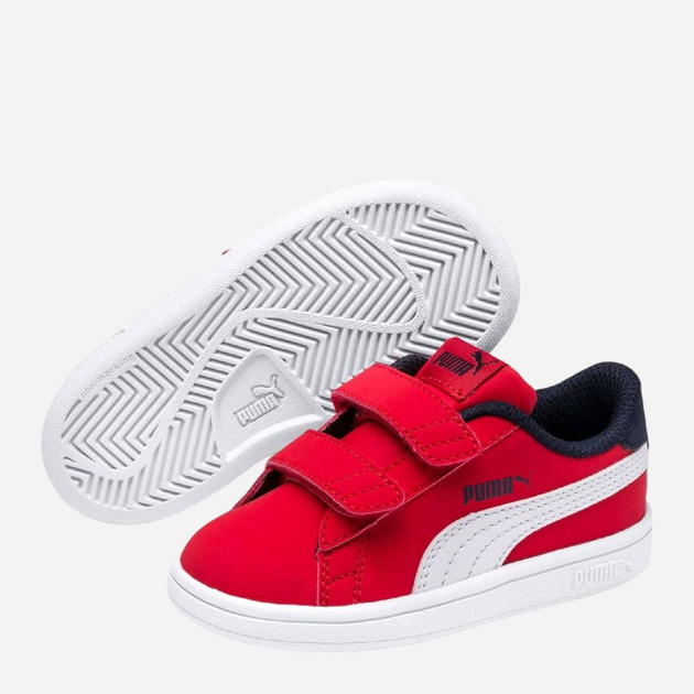 Дитячі кеди для дівчинки Puma Smash V2 Buck V PS 365183-07 31.5 Червоні (4060978816696) - зображення 2