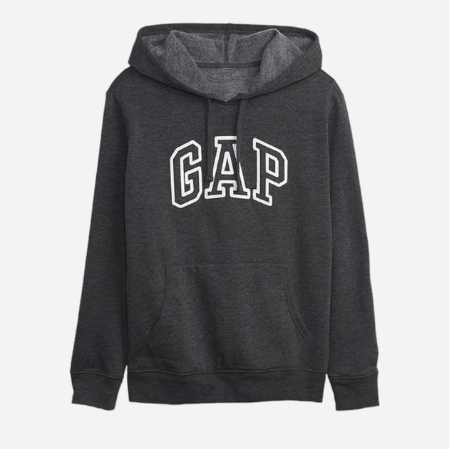 Bluza damska z kapturem kangurka GAP 463506-03 L Ciemnoszara (1200112707159) - obraz 3
