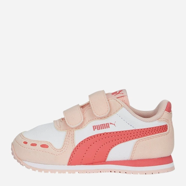 Sneakersy dziecięce dla dziewczynki na rzepy Puma Cabana Racer SL 20 V Inf 383731-09 21 Beżowe (4065452581688) - obraz 3