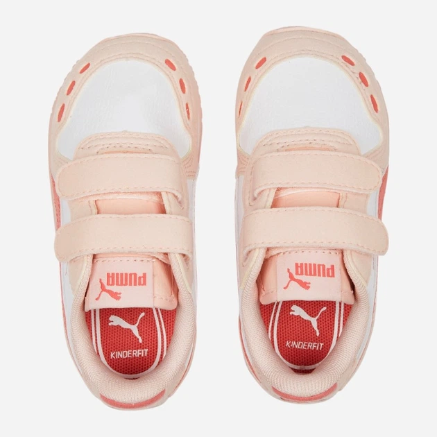 Sneakersy dziecięce dla dziewczynki na rzepy Puma Cabana Racer SL 20 V Inf 383731-09 20 Beżowe (4065452581671) - obraz 5