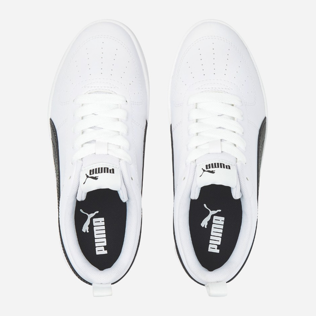Sneakersy młodzieżowe dla dziewczynki Puma Rickie Jr 384311-03 36 Białe z czarnym (4064536267739) - obraz 5