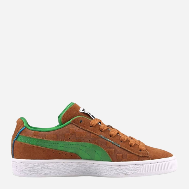 Tenisówki chłopięce Puma Suede Minecraft Jr 384485-01 38 Brązowy/Zielony (4064536448091) - obraz 1