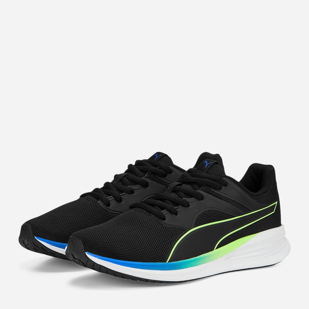 Buty sportowe chłopięce na rzepy Puma Transport Jr 386253-06 38 Czarne (4065453467172) - obraz 2