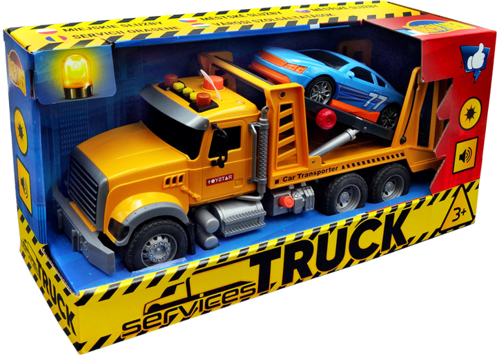 Ciężarówka Dromader Truck With Sound z samochodem (6900360029069) - obraz 1