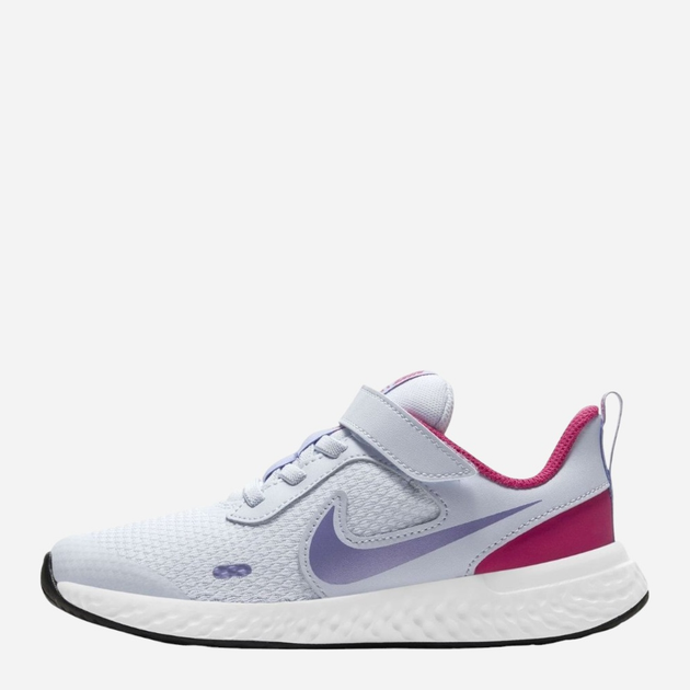 Buty sportowe dziecięce dla dziewczynki na rzepy Nike Revolution 5 (PSV) BQ5672-018 27.5 Szare (194502486070) - obraz 3