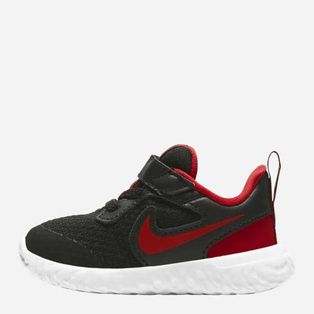 Buty sportowe dziecięce dla dziewczynki na rzepy Nike Revolution 5 (TDV) BQ5673-017 21 Czarne (194499442554) - obraz 3
