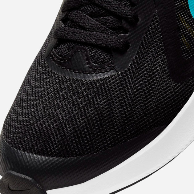 Підліткові кросівки для хлопчика Nike Downshifter 10 (GS) CJ2066-009 35.5 Чорні з блакитним і зеленим (194502486490) - зображення 3
